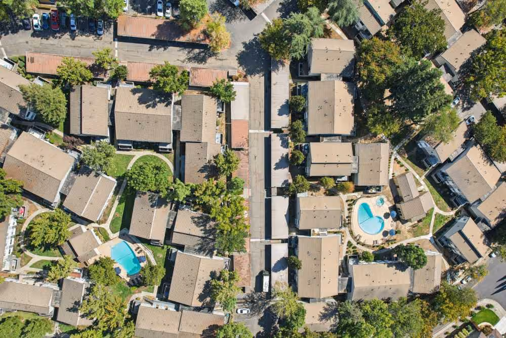 arial view