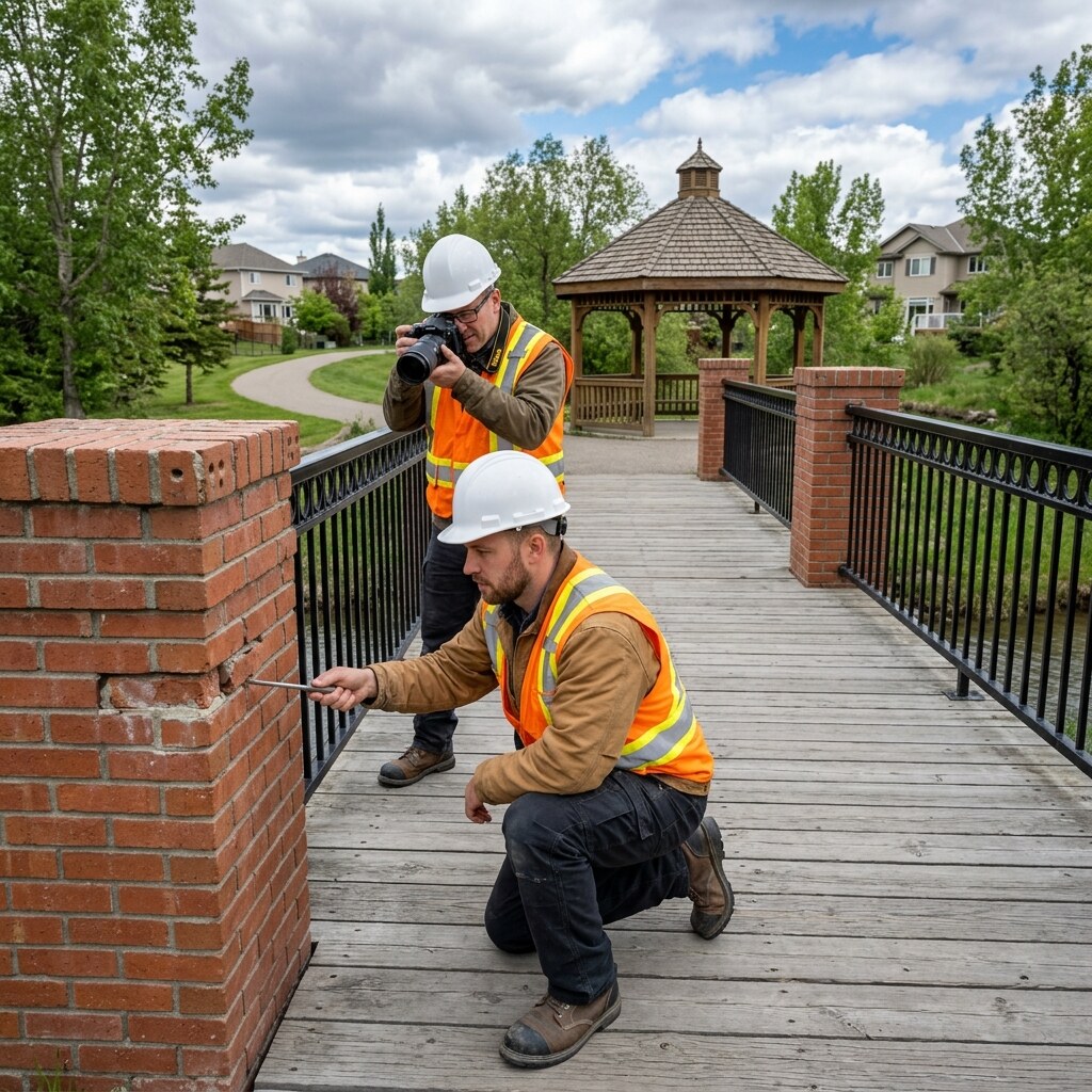 Decorative Masonry condition documentation.