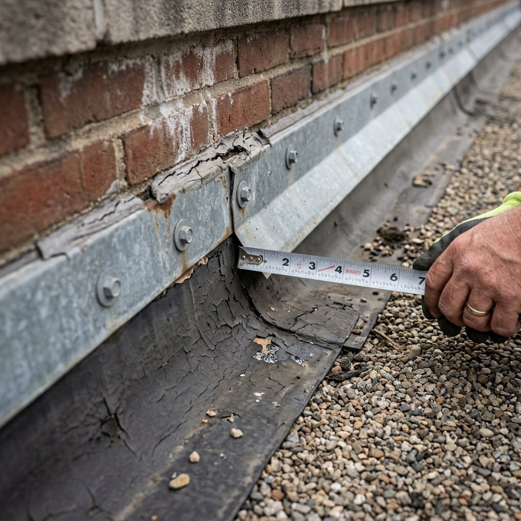 Roof assembly review for drainage, seams, and wear.