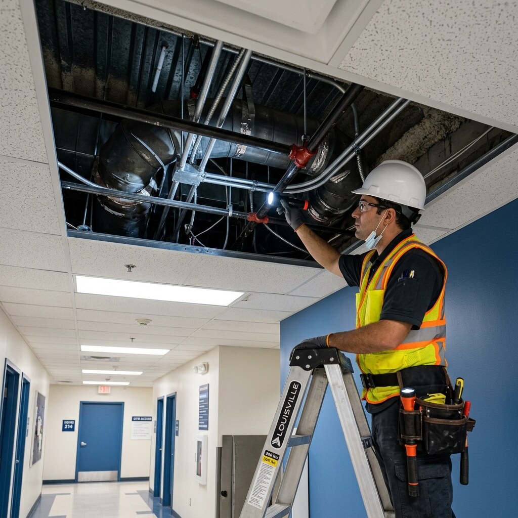 Interior finishes review for wear, damage, and service life.
