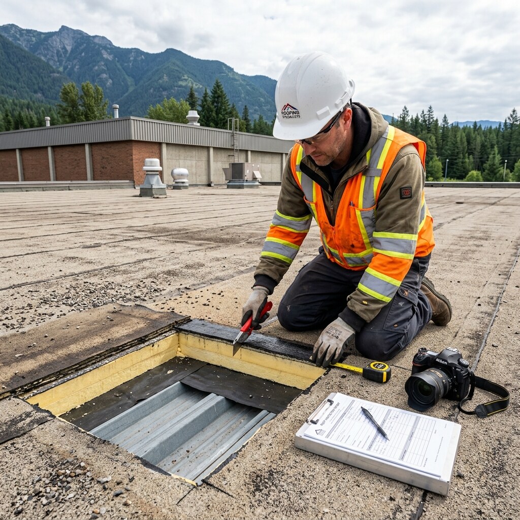 Roof cut tests for deeper review the condition