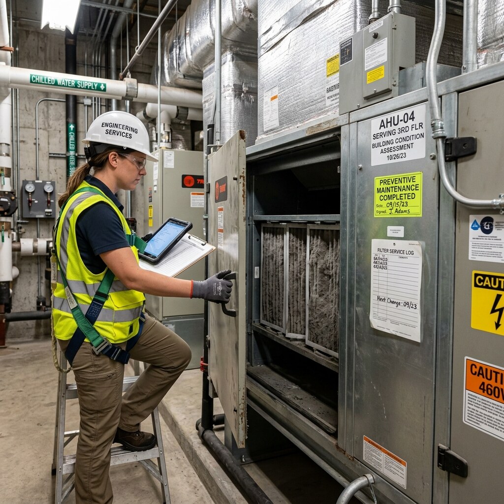 Preventive Maintenance review for visible defects and service life.