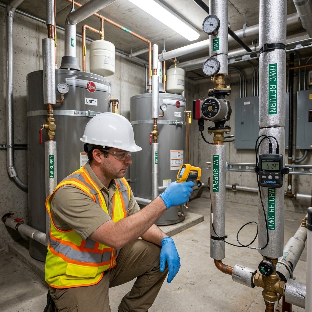 Plumbing system review for piping, fixtures, and service life.