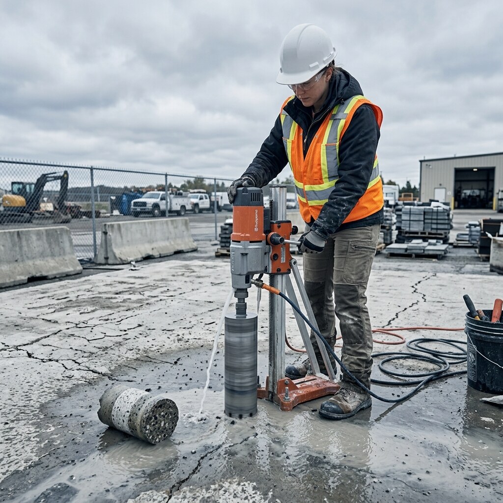 Material testing to verify cover depth and core condition.
