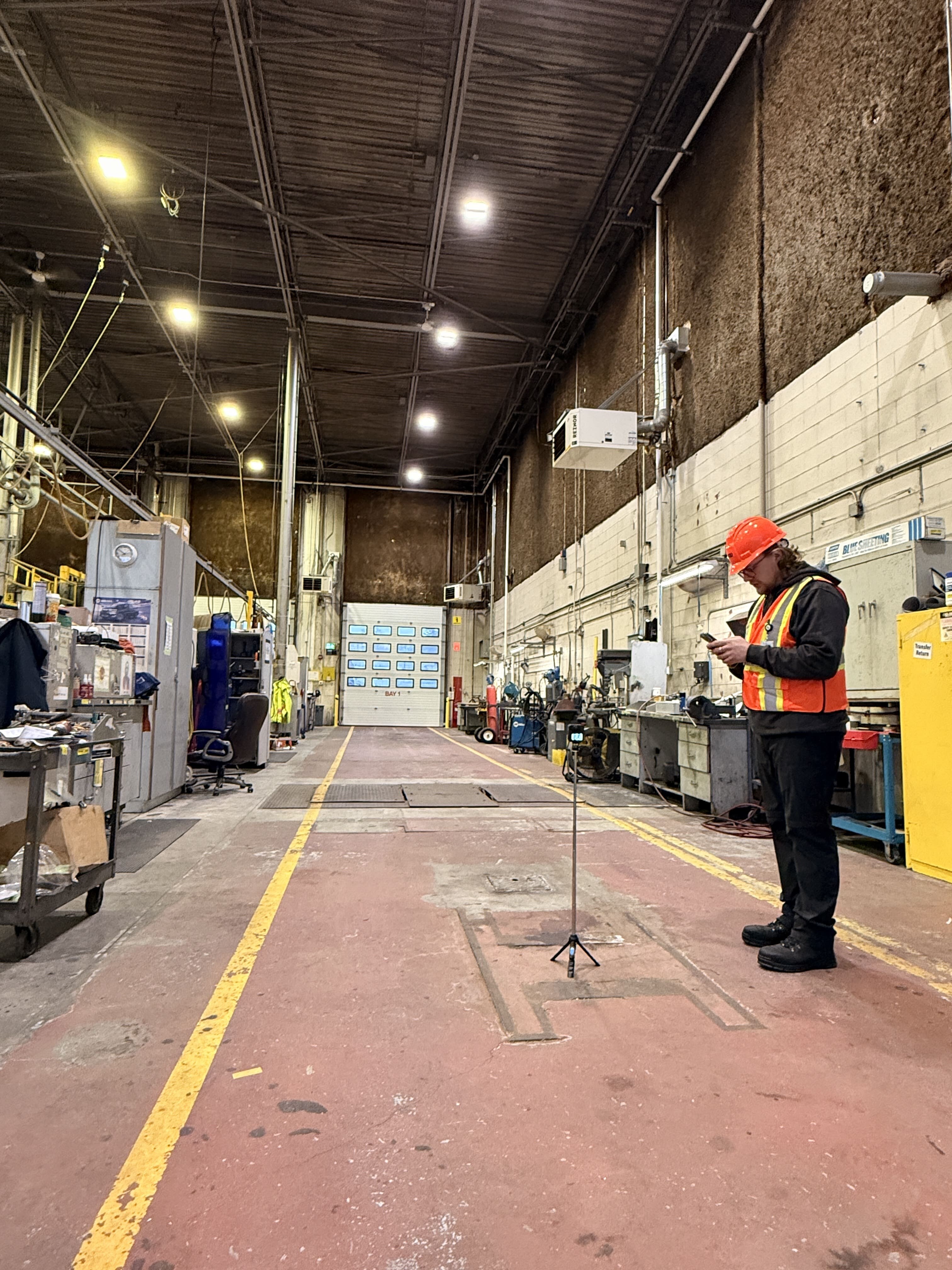 Defect mapping for cracks, scaling, and delamination.