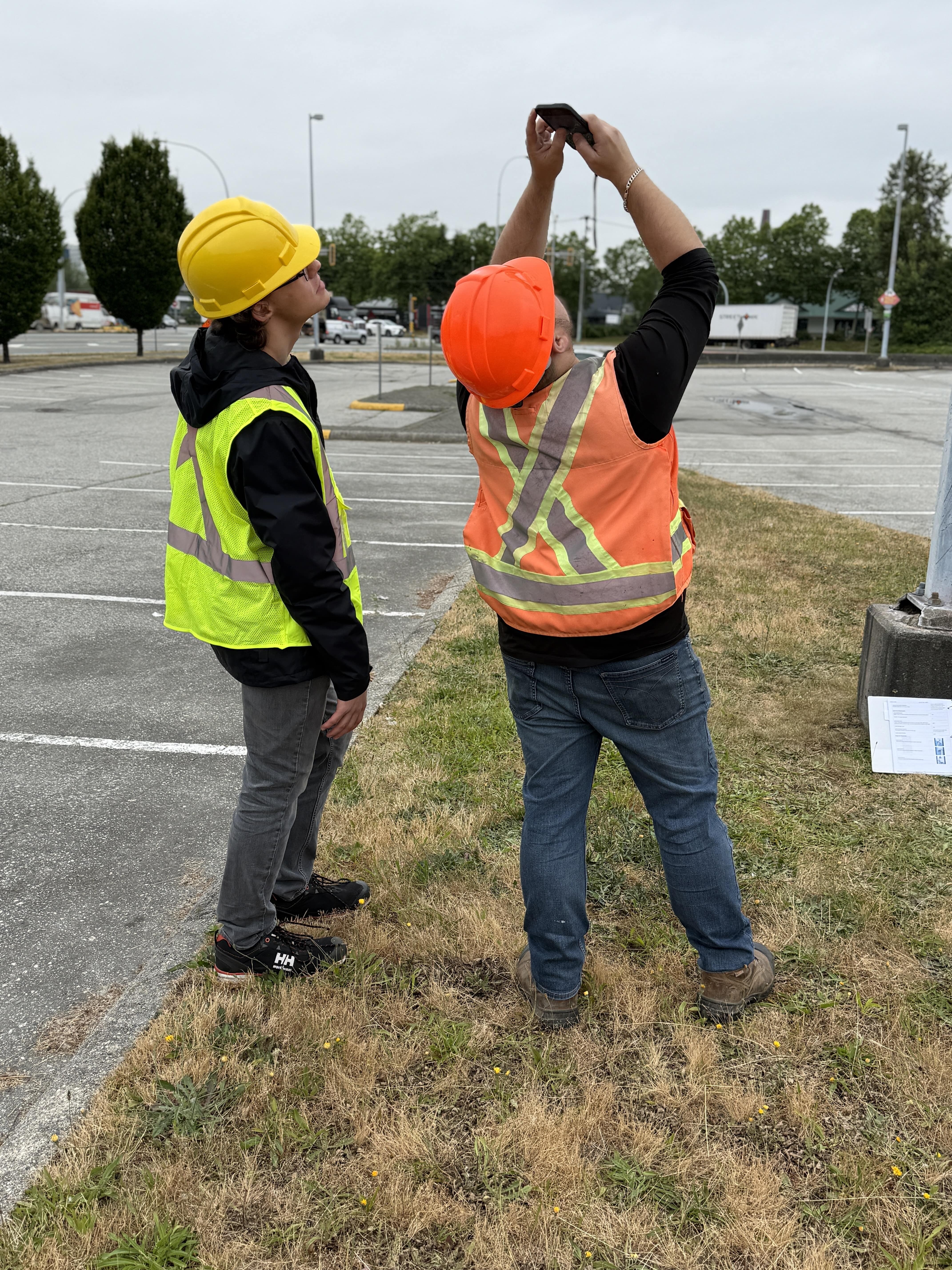 Pole base review for corrosion, cracks, and exposure.