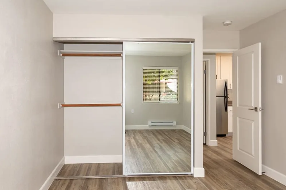 Bedroom with closet