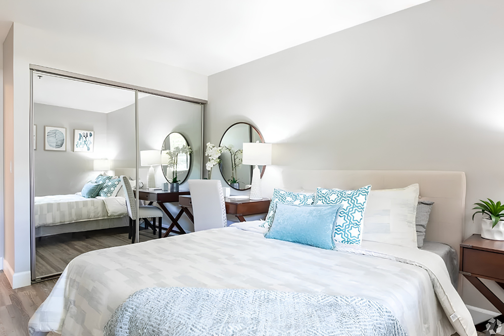 Furnished and styled bedroom