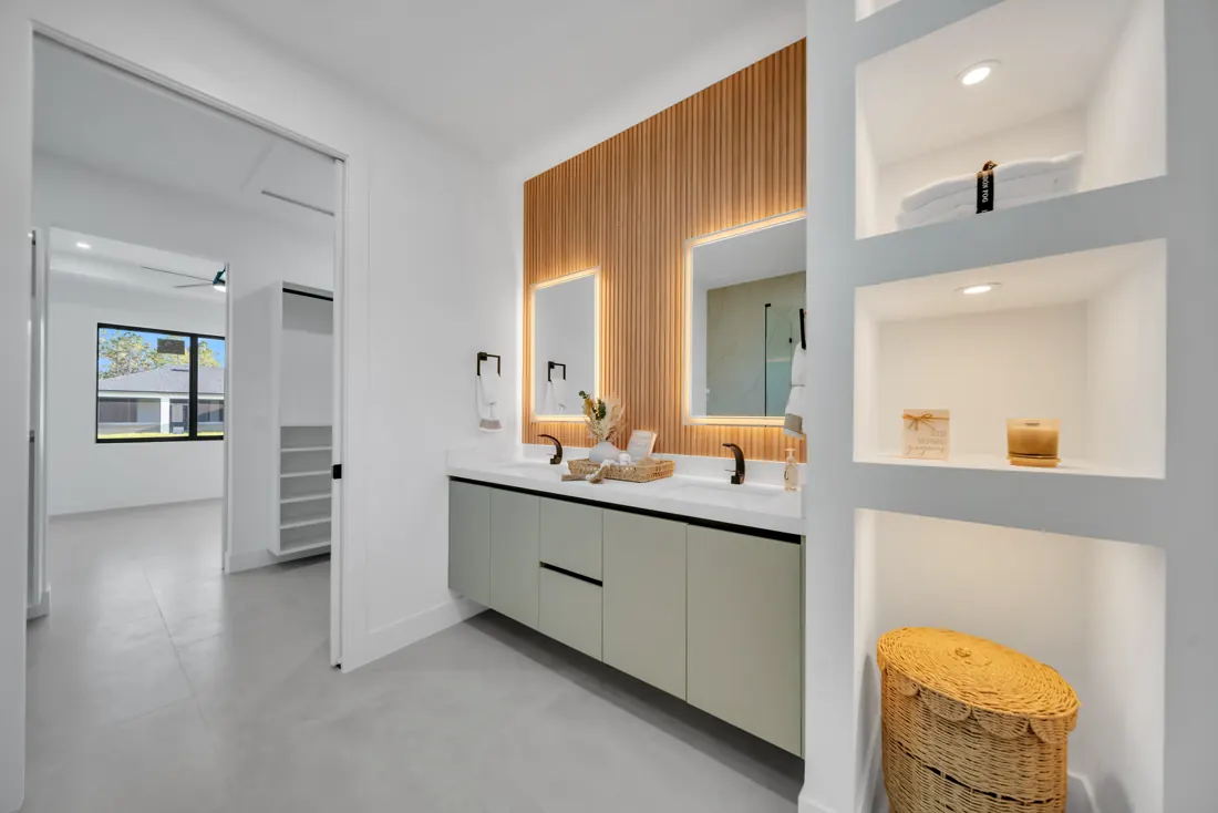 Refined interior details in a One Bridge residence