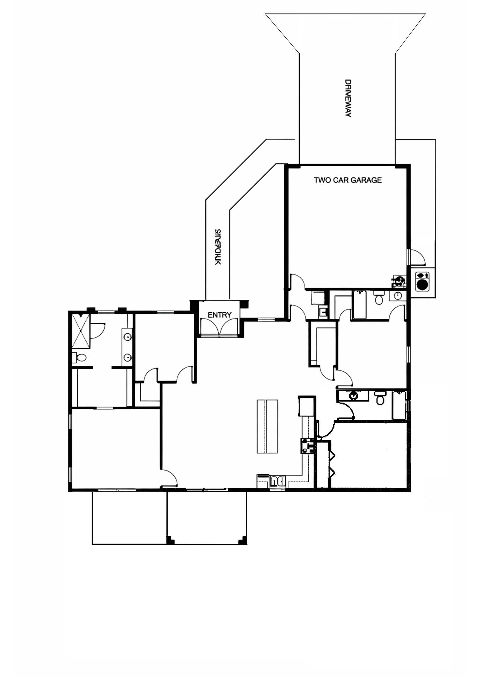 Home model floor plan