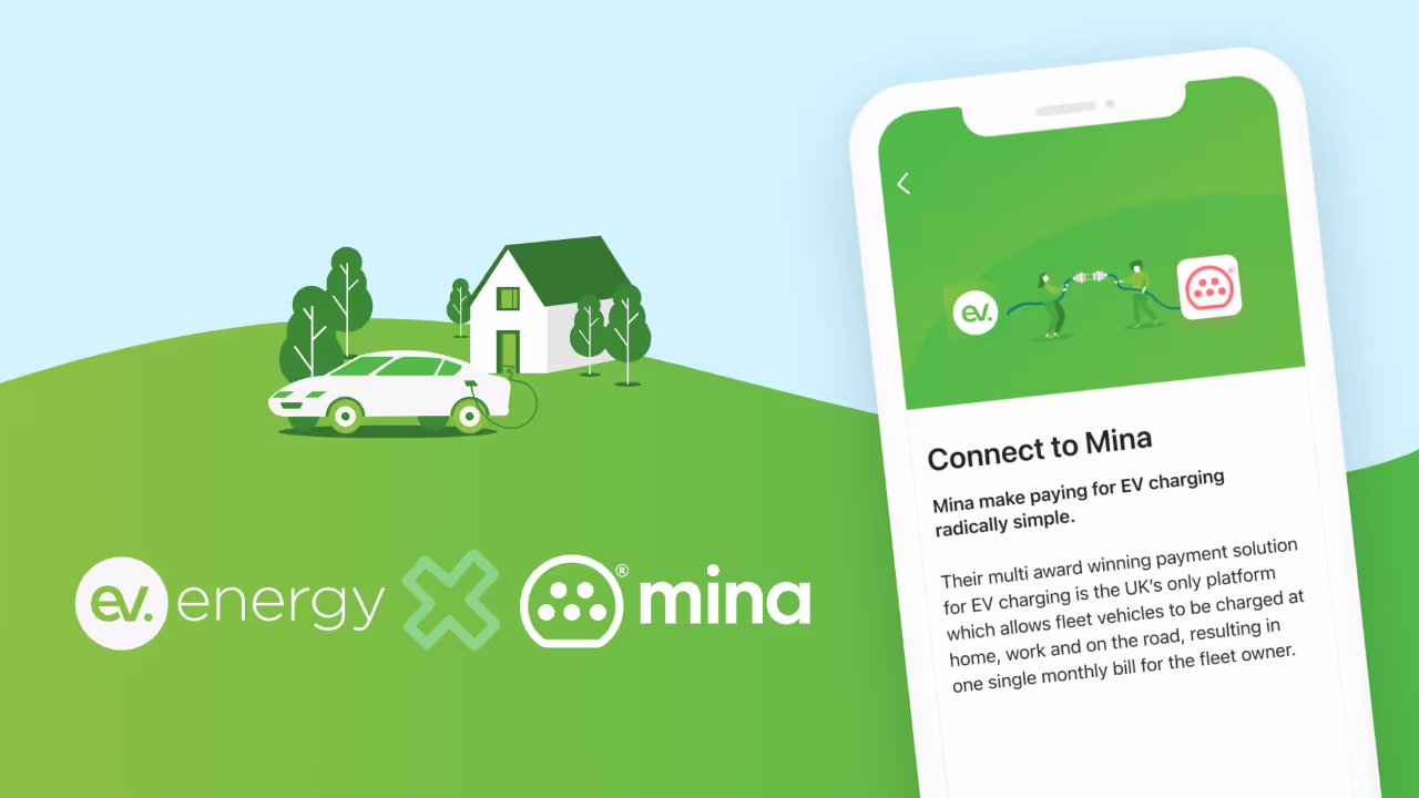 Mina and ev.energy bring EV Smart charging and financial savings to fleets & SMB’s across the UK
