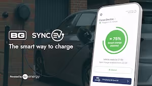BG SyncEV packs even more technology punch into their latest compact EV charger by partnering with ev.energy