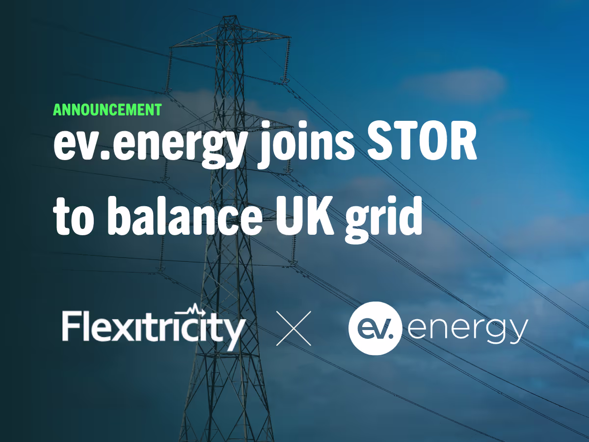 ev.energy and Flexitricity collaborate on a groundbreaking EV charging flexibility initiative for National Grid ESO reserve service