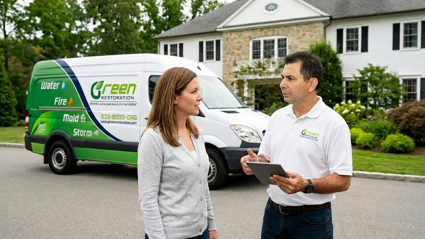 Green Restoration trusted restoration team working on site
