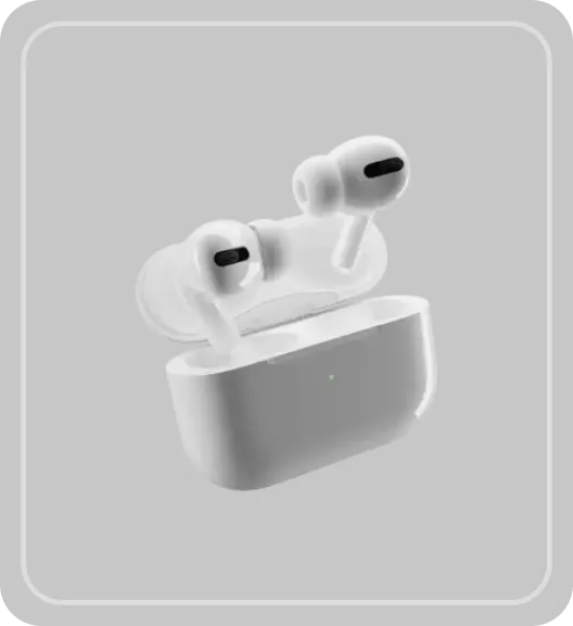 A pair of airpods