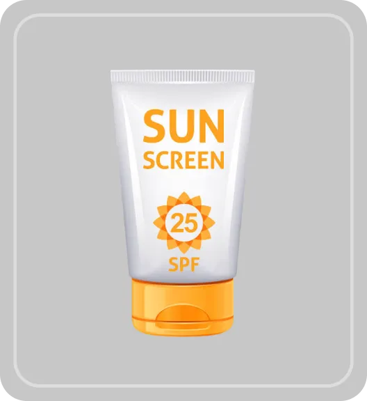 A tube of sunscreen