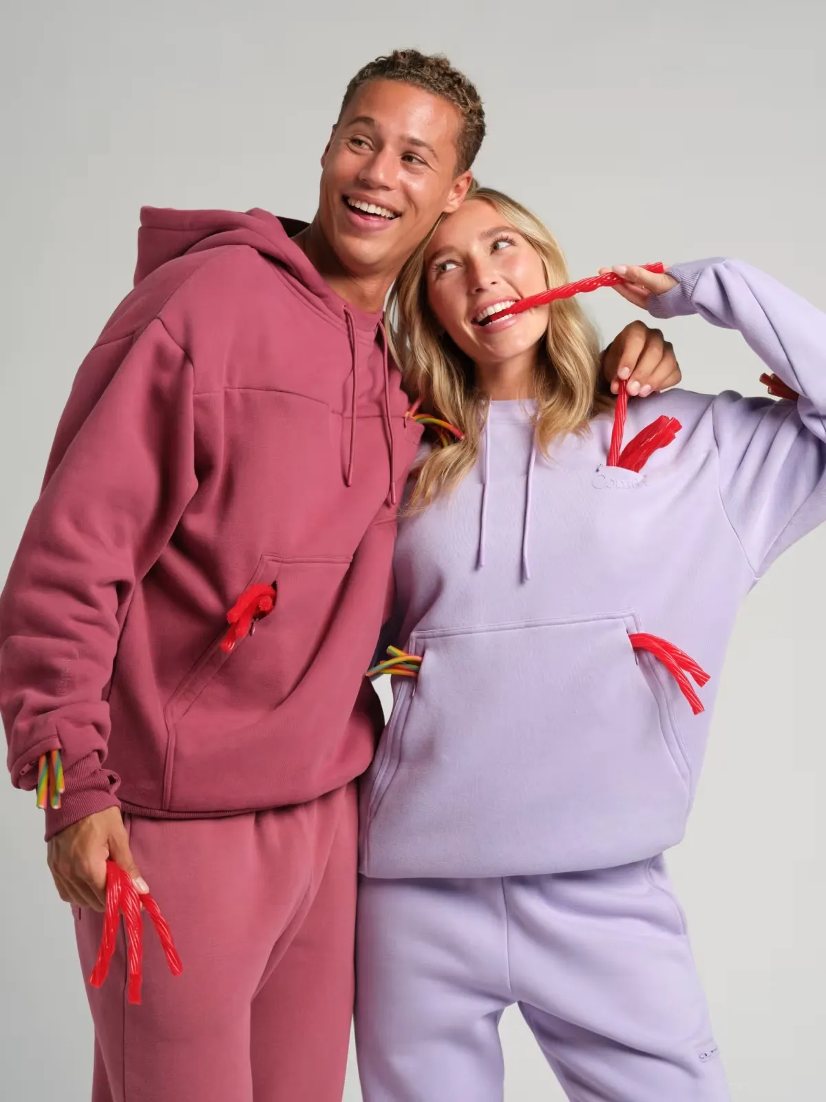 Customers wearing the Snak Hoodie