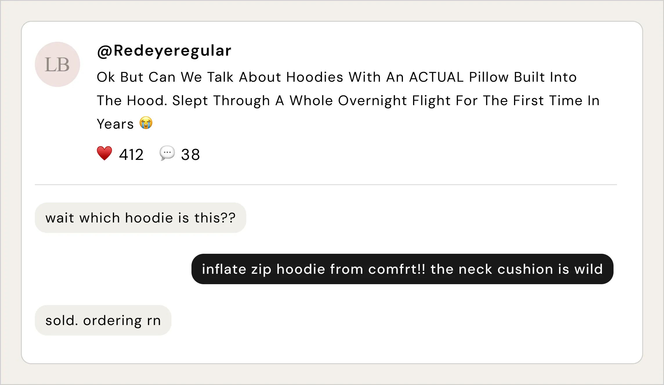 Inflate Zip Hoodie travel discussion illustration