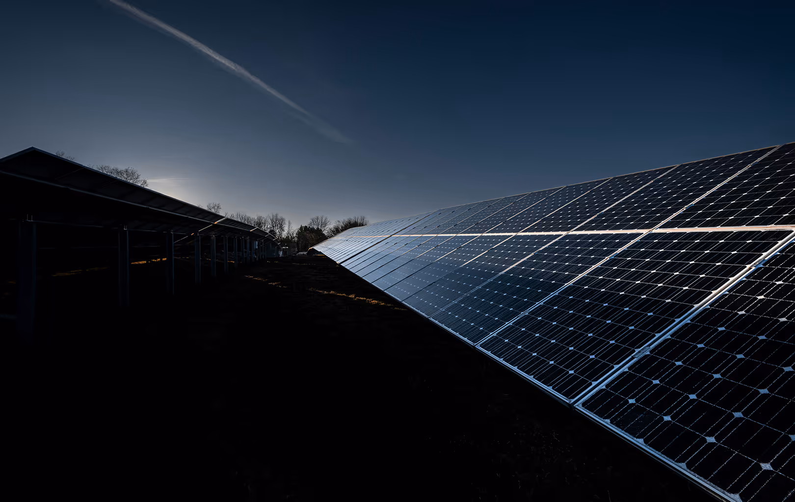 Solar panels forming part of a renewable energy system