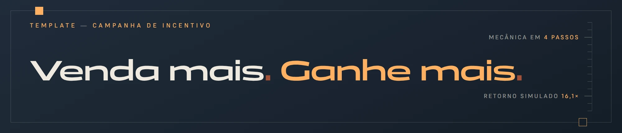 Capa do template Campanha Venda Mais, Ganhe Mais