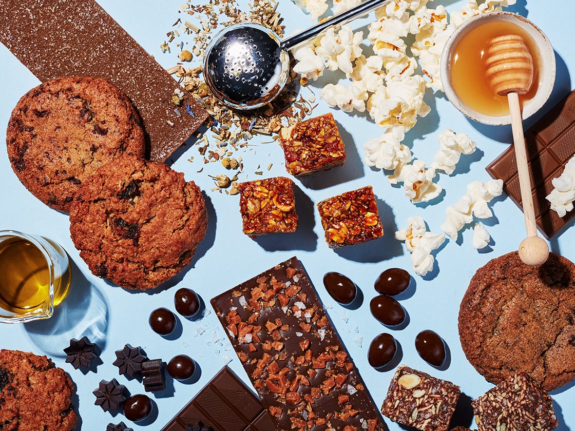 A tray of cannabis-infused edibles