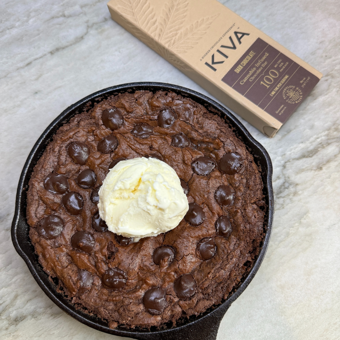 Kiva Chocolate Brownie Skillet