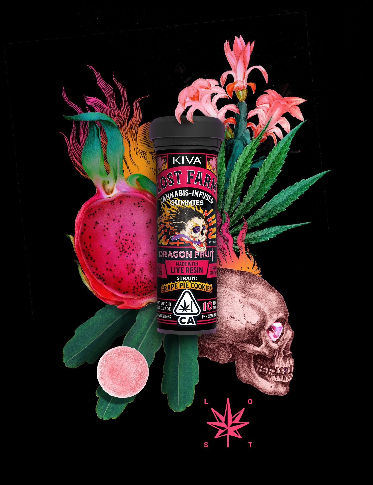 Kiva Partners with Musician SAINt JHN To Launch Limited Edition Collection of Lost Farm Edibles