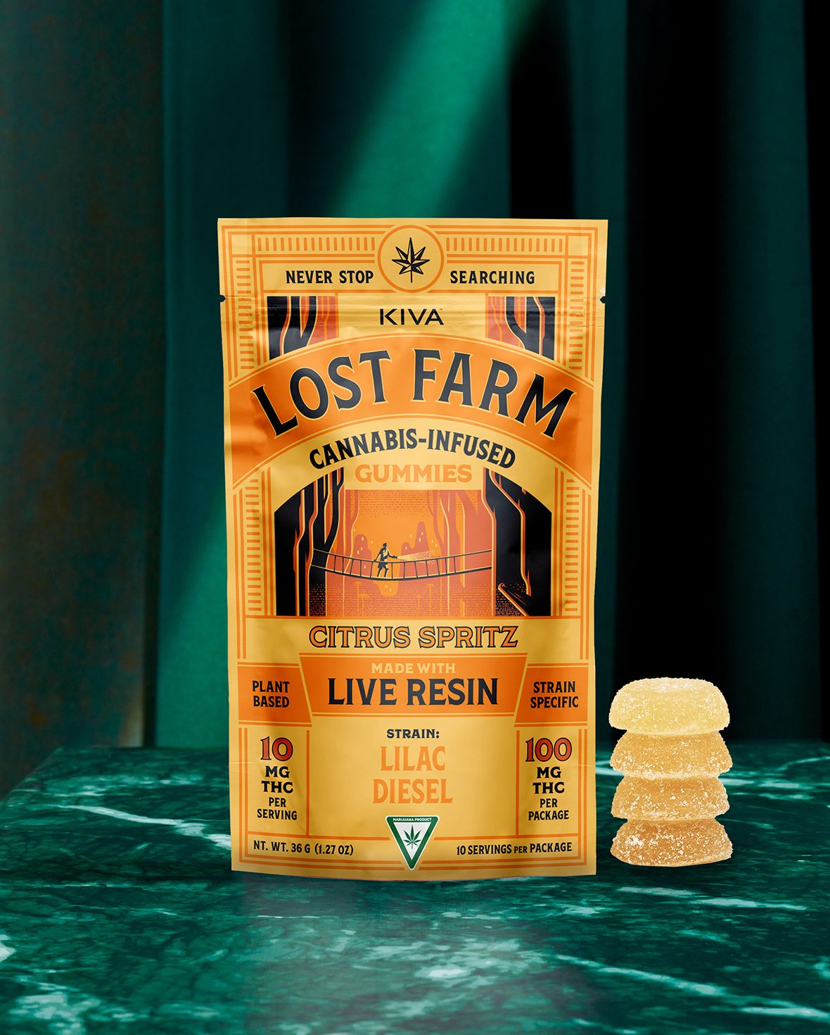Lost Farm Citrus Spritz x Lilac Diesel Cannabis Edibles Gummy