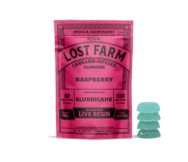 10mg THC Raspberry x Slurricane Live Resin Gumies