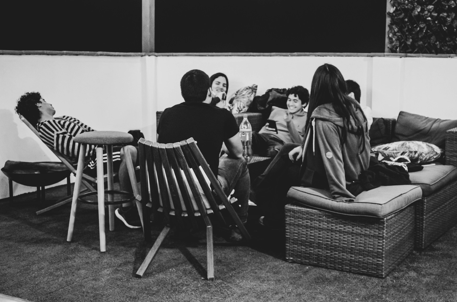 group of friends hanging out waiting for edibles to hit
