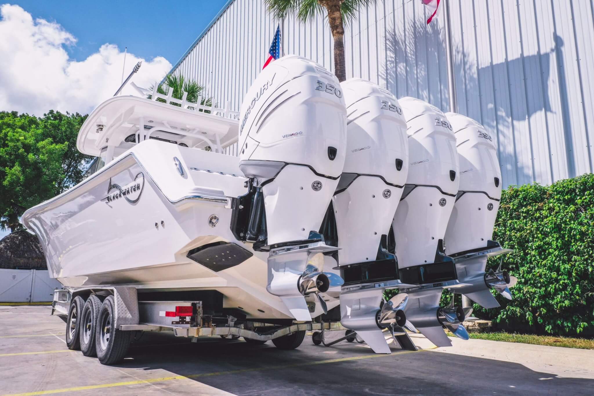 Outboard engine repair work