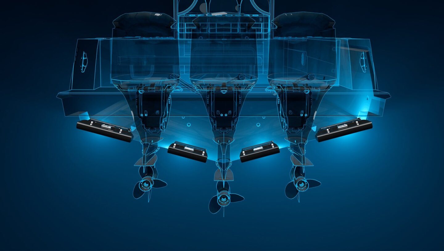 Boat running on the water