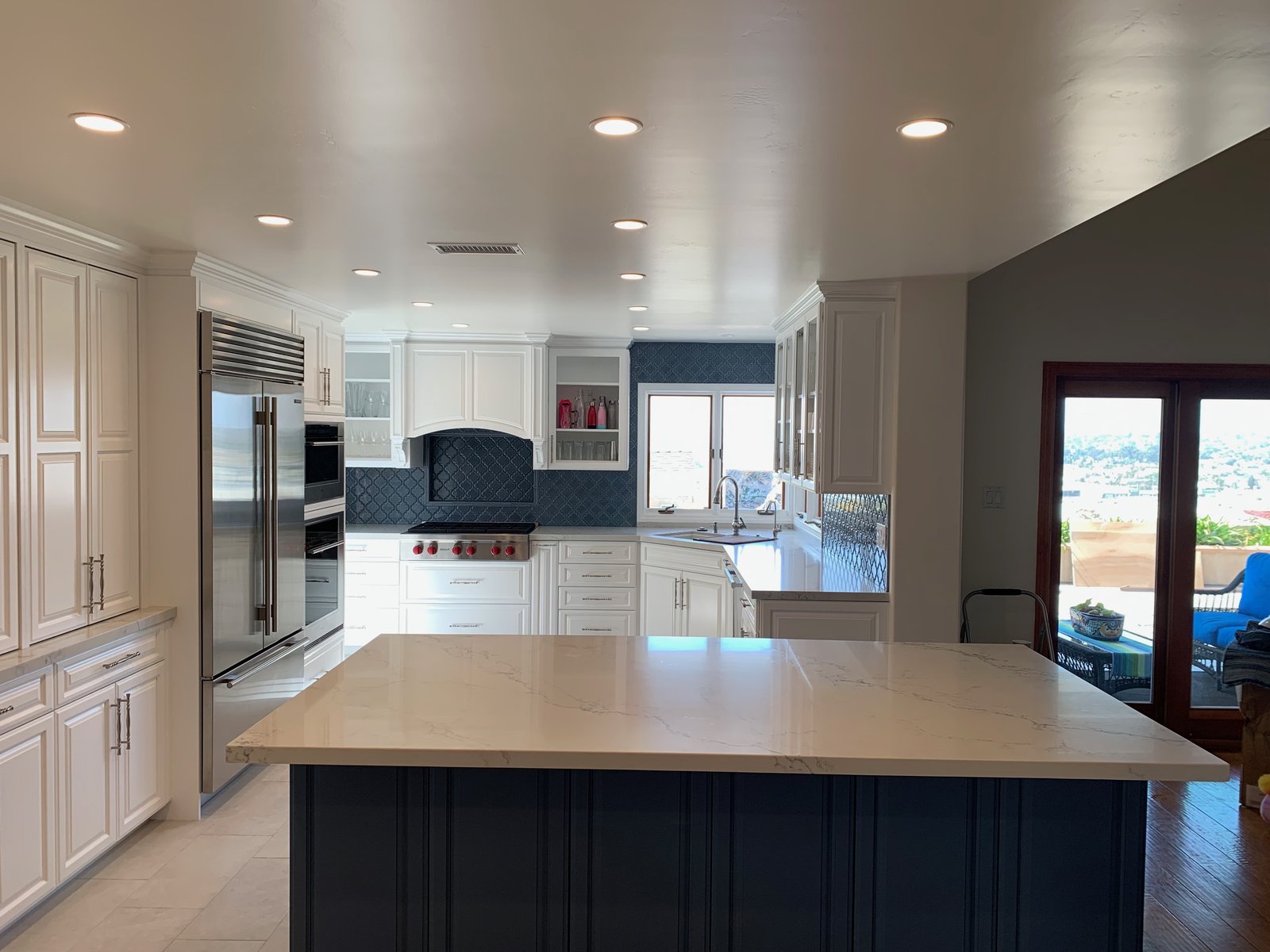 Heller Construction kitchen remodel San Diego Old Town - navy island