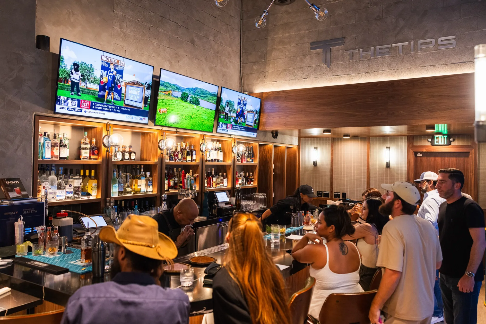 A full room during a private event