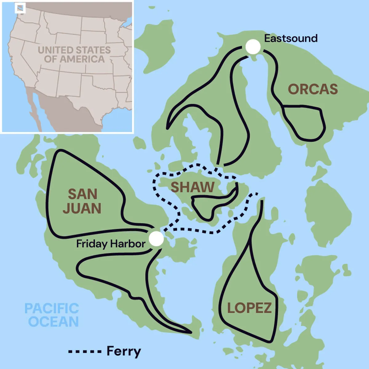 Map of Tour
