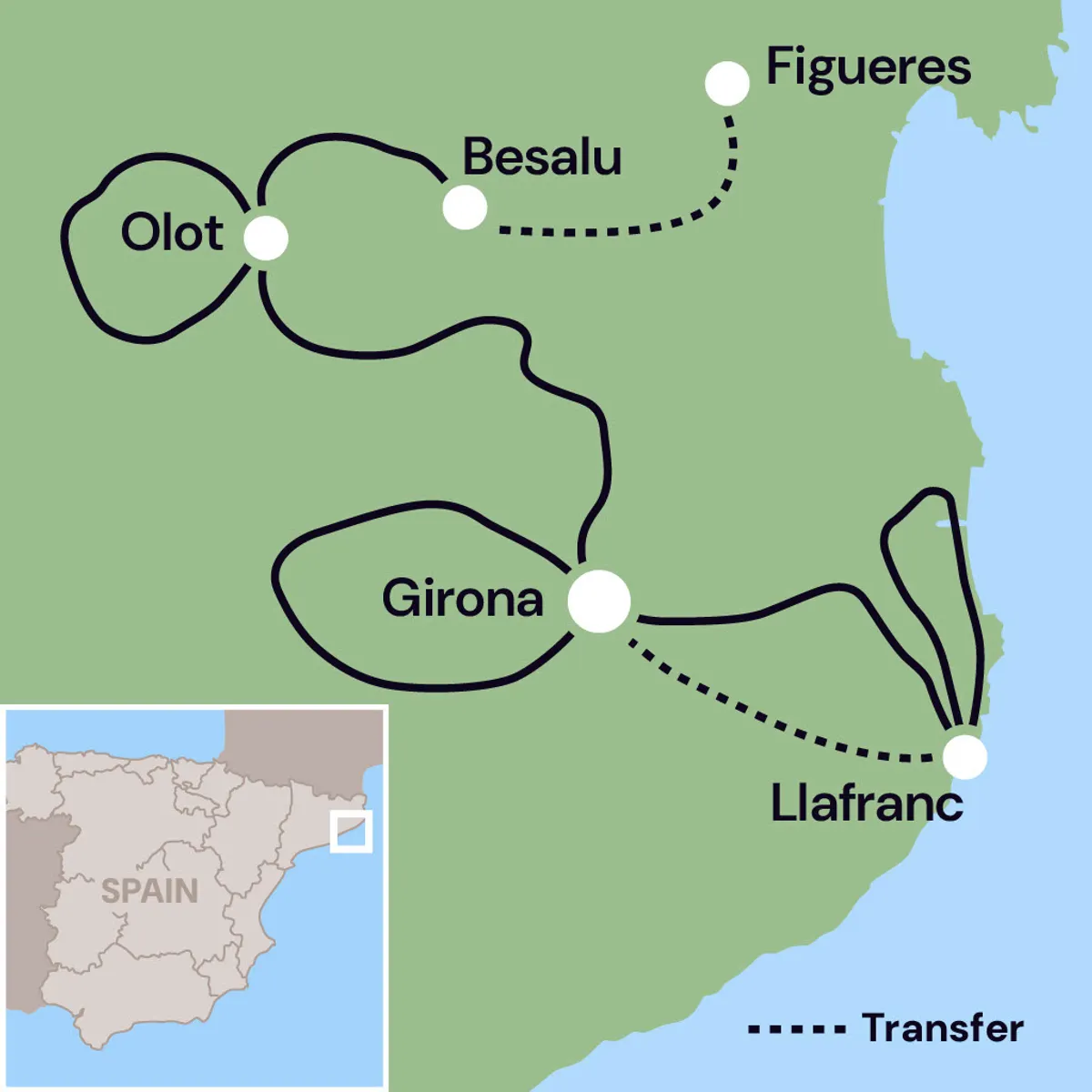 Map of Tour