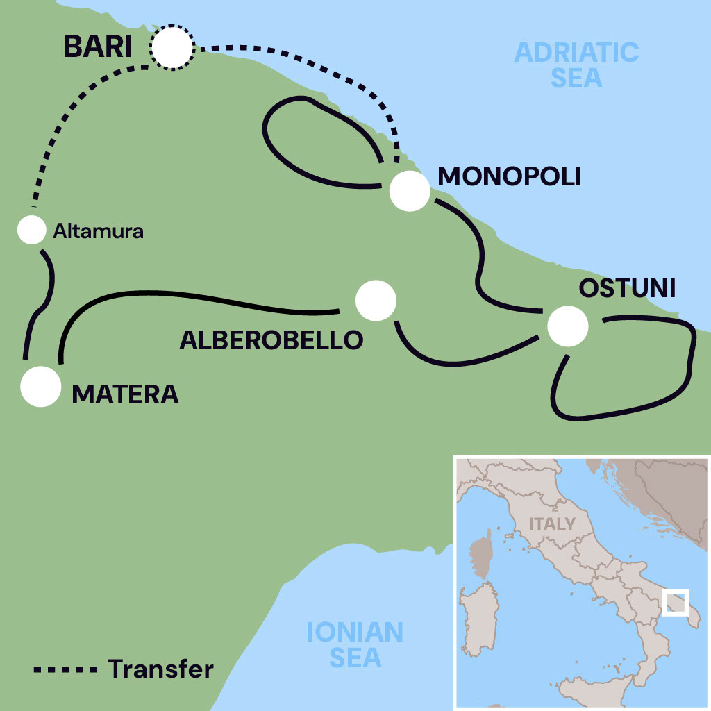 Map of Tour