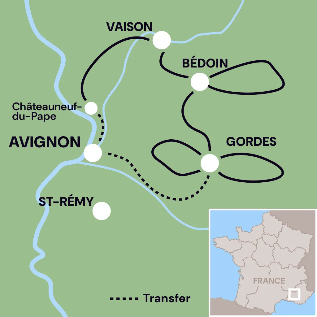 Map of Tour