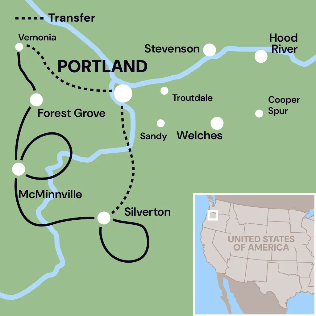 Map of Tour