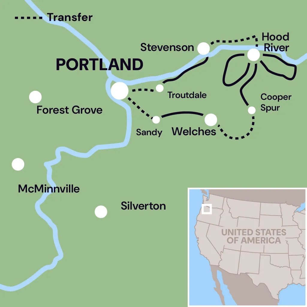 Map of Tour