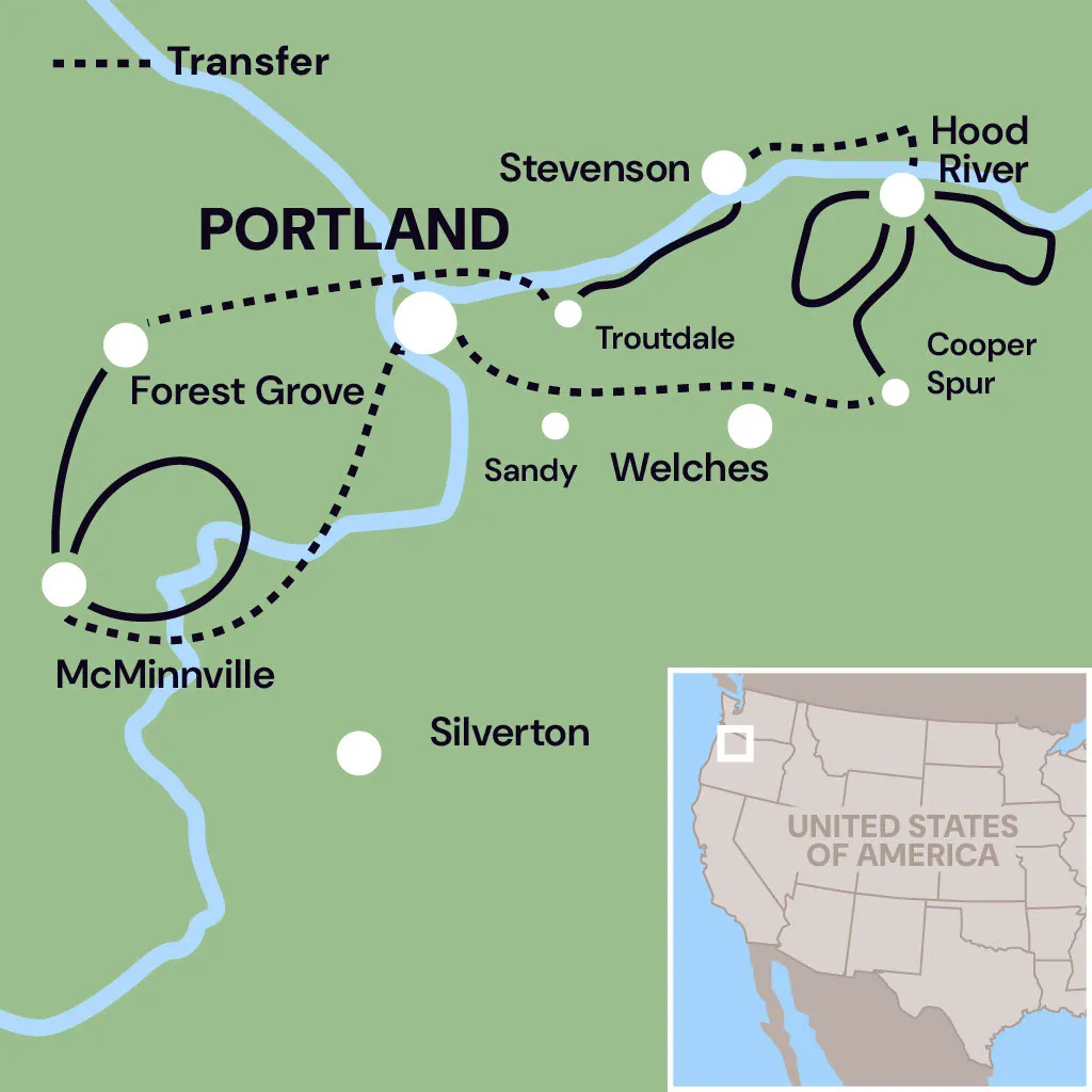 Map of Tour