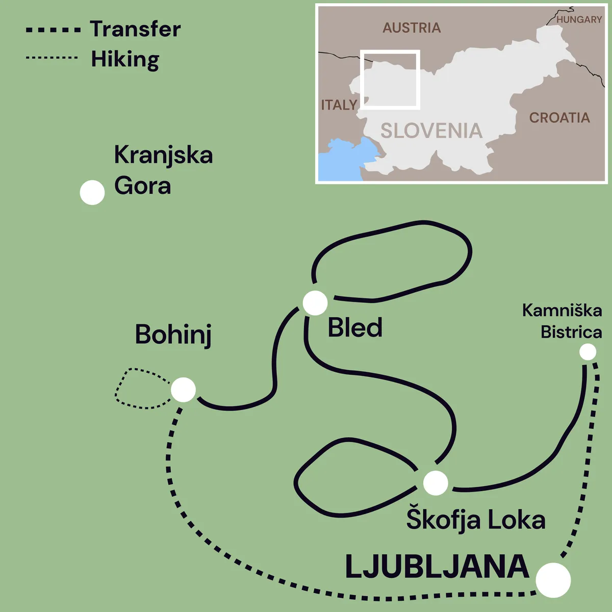 Map of Tour