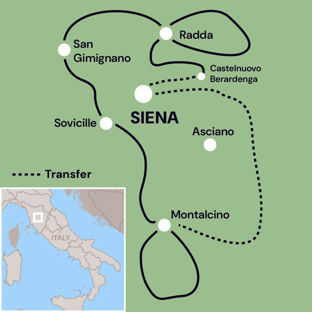 Map of Tour
