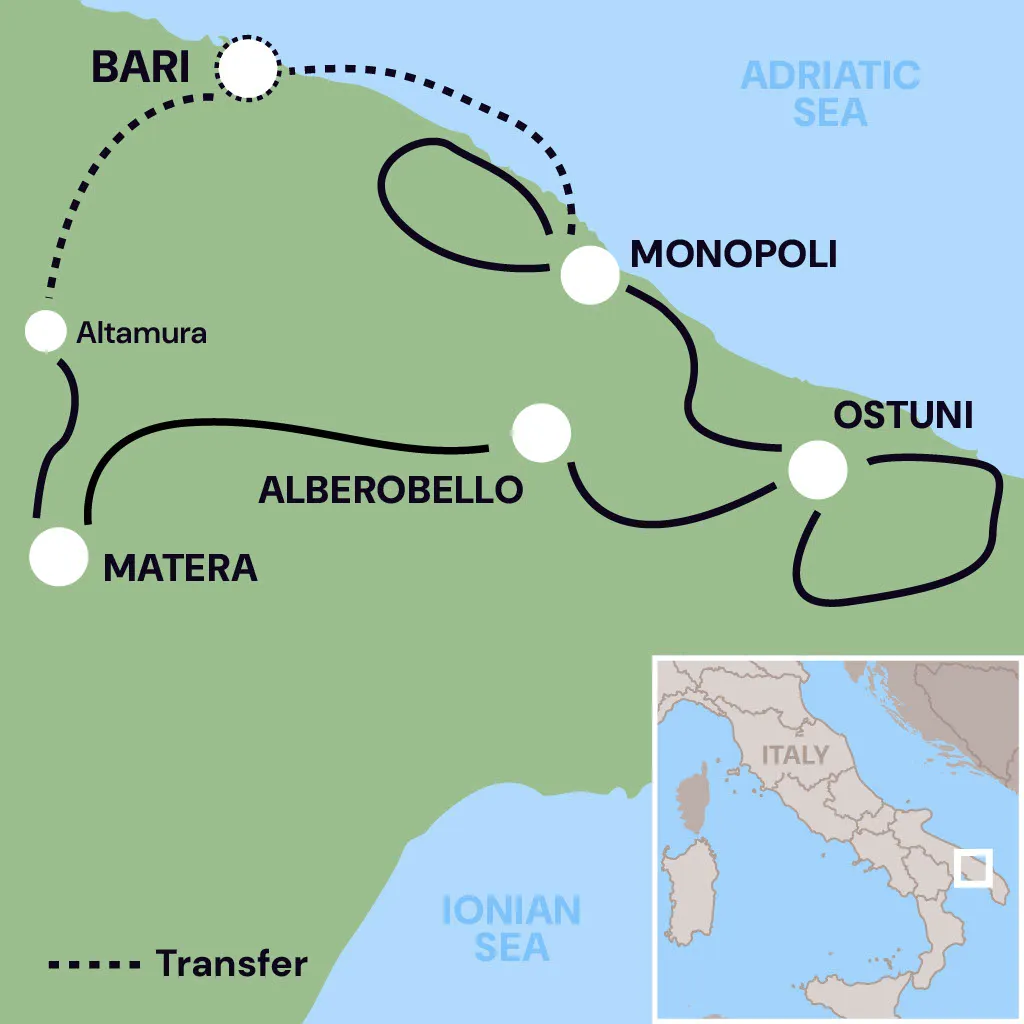 Map of Tour