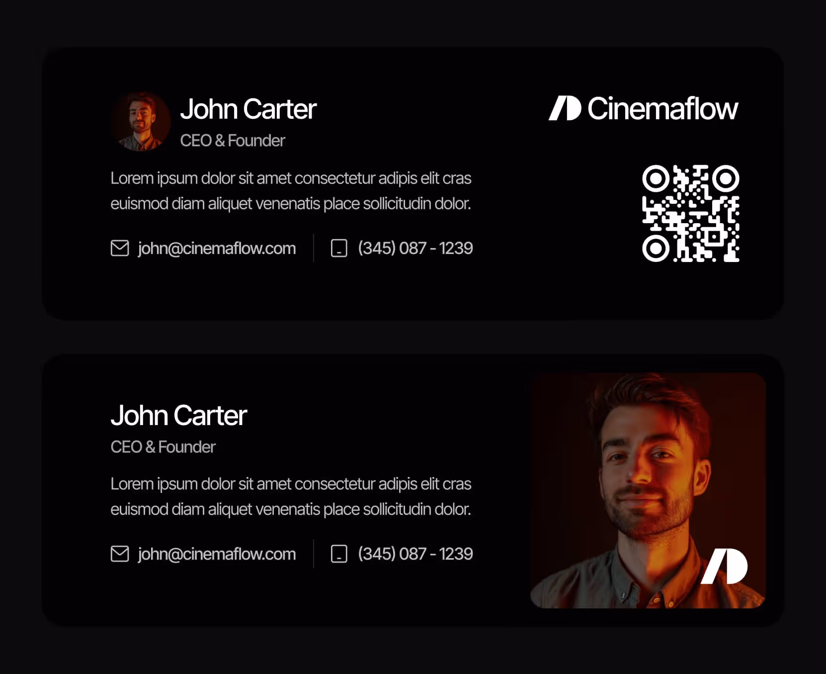 Cinemaflow - Email Signature Page - Ultimate Video Agency Webflow Template
