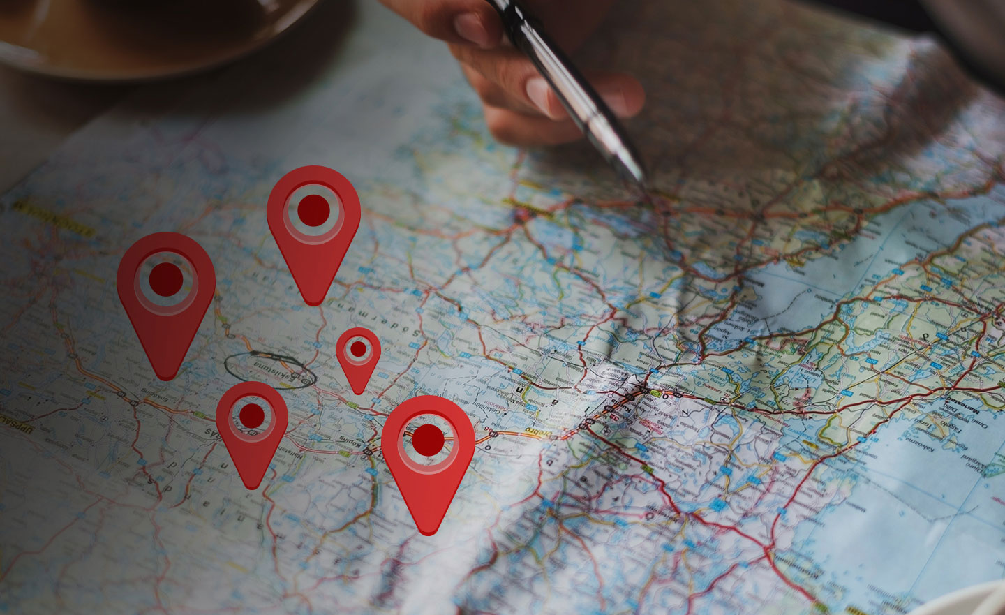 Locate Us background map