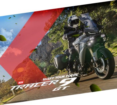 Rider touring on a Yamaha TRACER 9 GT