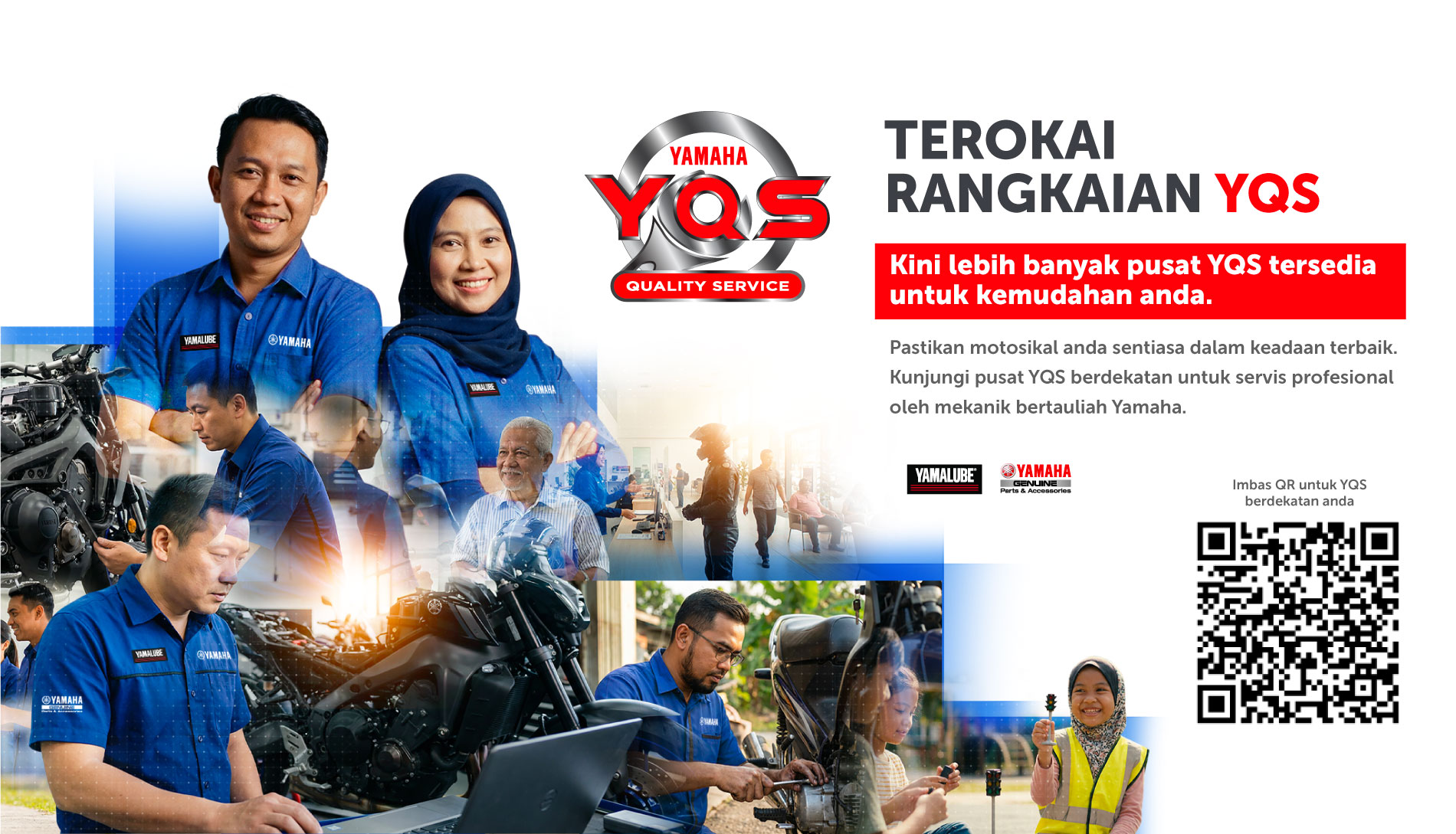 YQS web banner - Yamaha Quality Service