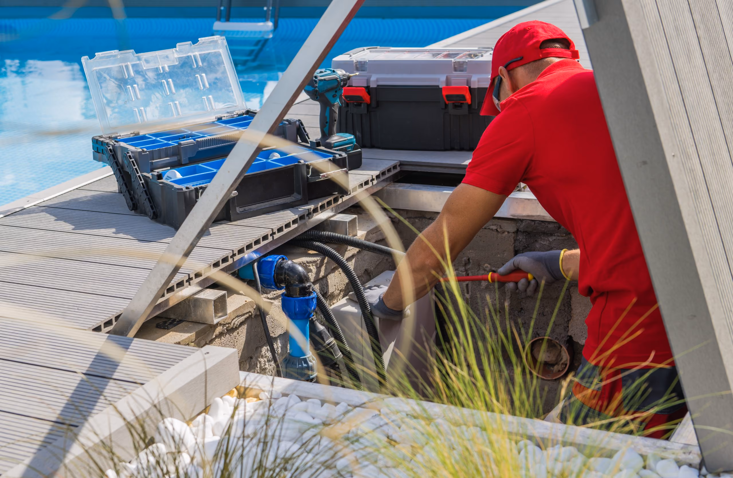 Sparkling Pools provides professional pool pump repair services across Auckland, diagnosing and fixing pump faults to keep your pool circulating and running properly.