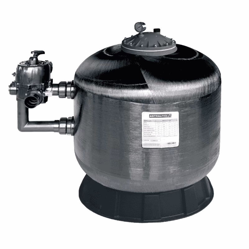 Sand filter, laminated with polyester / fibreglass resin